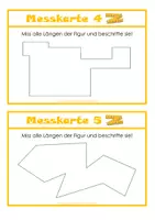 Vorschau - Aufgabenkarten - Längen messen (Kartei und Kopiervorlagen) - Seite 3