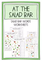 Vorschau - Arbeitsblätter - At the salad bar - worksheets - Deckblatt