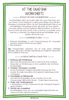 Vorschau - Arbeitsblätter - At the salad bar - worksheets - Seite 1