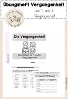 Vorschau - Arbeitsblätter - Übungsheft zur 1. und 2. Vergangenheit - Deckblatt