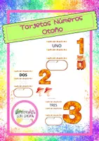 Vista previa - Tarjetas / Manipulativos - TARJETAS NÚMEROS TEMÁTICA OTOÑO - Portada