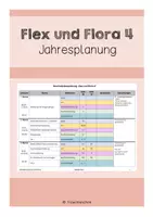 Vorschau - Stundenentwürfe - Jahresplanung Flex und Flora 4 Deutsch für Österreich - Deckblatt