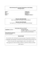 Vorschau - Stundenentwürfe - Unterrichtsentwurf Deutsch Personenbeschreibung Examen (15 Punkte Bewertung) - Seite 1