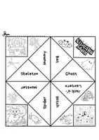 Vista previa - Manualidades / Dibujos para colorear - Fortune teller or cootie catcher Halloween - página 1
