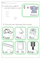 Vorschau - Arbeitsblätter - Buchstabe E - Übungen für die 1. Klasse - Seite 3