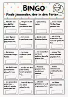 Vorschau - Spiele - BINGO, Kennenlernen, Erste Stunde nach den Ferien - Seite 1