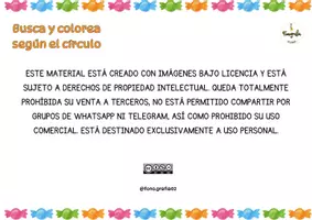 Vista previa - Hojas de trabajo - Busca y colorea según el círculo - página 2