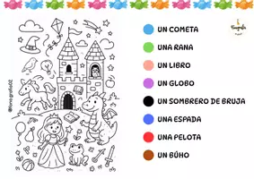 Vista previa - Hojas de trabajo - Busca y colorea según el círculo - página 3