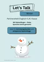 Vorschau - Arbeitsblätter - Let’s Talk: Winter – Englisch sprechen Klasse 5/6 - Deckblatt