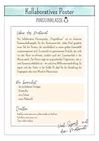 Vorschau - Mal- und Bastelvorlagen - Kunstprojekt Pinguinklasse - Kollaboratives Klassenposter - Seite 1