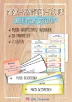 Vorschau - Merkblätter - Über Musik sprechen - Fächer // Musikparameter-Fächer - Deckblatt