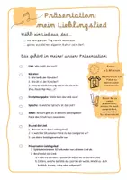 Vorschau - Merkblätter - Präsentation_mein Lieblingslied - Deckblatt