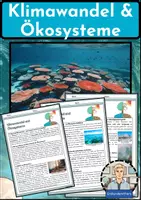 Vorschau - Arbeitsblätter - Klimawandel und Ökosysteme - Ausführliche Erklärung mit Aufgaben und Lösungen - Deckblatt