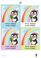 Vorschau - Mal- und Bastelvorlagen - Mit Pinguin Glück ins neue Schuljahr starten - Seite 3