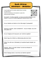 Vorschau - Arbeitsblätter - South African Adventure - Mediation (inkl. Lösung) - Deckblatt