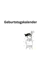 Vorschau - Bildkarten - Geburtstagskalender immerwährend - Deckblatt