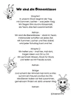 Vorschau - Mal- und Bastelvorlagen - Wir sind die Bienenklasse – Lied, Liedertext & Ausmalbilder - Seite 2