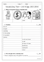 Vorschau - Test - Vocabulary Test - Northern Ireland (Orange Line 3) - Seite 1