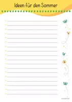Vorschau - Arbeitsblätter - Ideenliste (Bucket List) - Sommer - Seite 2
