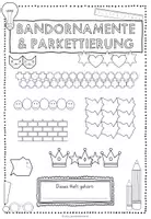 Vorschau - Unterrichtsreihen - Bandornamente & Parkettierung - Arbeitsheft mit Lösungen (auch schwarz-weiß) - Seite 1