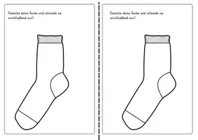 Vorschau - Mal- und Bastelvorlagen - Coole Socken - Türdeko - Seite 3