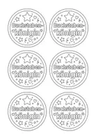 Vorschau - Mal- und Bastelvorlagen - Bastelvorlagen Buchstabenfest - Medaille und Krone - Seite 3