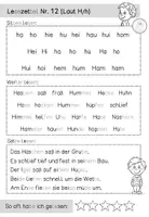 Vorschau - Arbeitsblätter - Erstes Lesen "Laute, Silben, Worte, Sätze" – Lesezettel 11-15 - Seite 3
