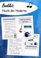 Vorschau - Arbeitsblätter - Booklet - Musik in der Moderne - Deckblatt