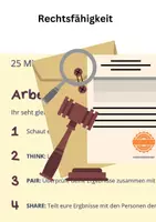 Vorschau - Stundenentwürfe - 45 Minuten zur Rechtsfähigkeit - Deckblatt