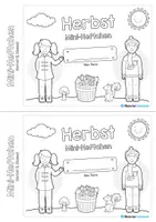 Vorschau - Arbeitsblätter - Mini-Heftchen: Herbst - 1. Klasse (25 Arbeitsblätter) - Seite 1