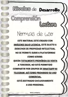Vista previa - Hojas de trabajo - Niveles de Desarrollo COMPRENSIÓN LECTORA - página 1