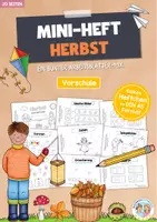 Vorschau - Arbeitsblätter - Mini-Heftchen: Herbst - Vorschule (20 Arbeitsblätter) - Deckblatt