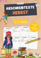 Vorschau - Arbeitsblätter - 10 Abschreibtexte zum Herbst - Deckblatt