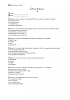 Aperçu - Tests - 📘 5 évaluations de lecture sur « La Peste » de Albert Camus (versions A/B) – pour un contrôle ciblé chapitre par chapitre en classe - Page 1