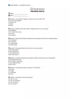 Aperçu - Tests - 📘 5 évaluations de lecture sur « La Condition Humaine » de André Malraux (versions A/B) – pour un contrôle ciblé chapitre par chapitre en classe - Page 1