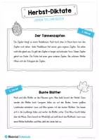 Vorschau - Arbeitsblätter - 10 einfache Diktate zum Herbst - Seite 2