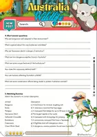 Vorschau - Arbeitsblätter - Animals Australia Reading - Grade 9 - Seite 2