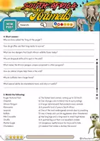 Vorschau - Arbeitsblätter - South Africa Animals Reading - Grade 9 - Seite 2