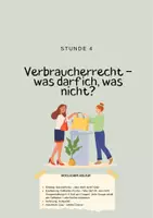 Vorschau - Stundenentwürfe - Verbraucherrecht – was darf ich, was nicht? (Fallkarten-Puzzle) - Seite 1