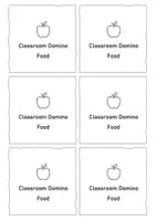 Vorschau - Spiele - Classroom Domino Food: Vocabulary (English) - Seite 1