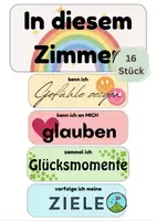 Vorschau - Poster - Kreative, bunte Türschilder/Poster für deine Klasse Grundschule - Deckblatt