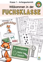 Vorschau - Arbeitsblätter - Materialpaket Fuchsklasse für die Grundschule und Förderschule (Klassentier) - Seite 1
