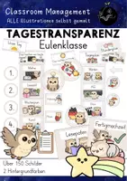 Vorschau - Stationenlernen - Materialpaket Eulenklasse | Classroom Management für Klassentier Eule - Seite 1