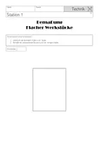 Vorschau - Arbeitsblätter - Lerntheke Bemaßung Stationen - Seite 1