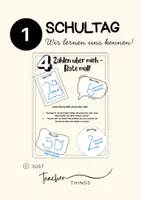 Vorschau - Arbeitsblätter - 1. Schultag - 4 Zahlen über mich! (Kennenlernen) - Seite 1