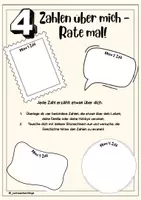 Vorschau - Arbeitsblätter - 1. Schultag - 4 Zahlen über mich! (Kennenlernen) - Seite 3