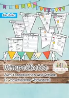 Vorschau - Anderer Materialtyp - Wimpelkette zum Rätseln und Kennenlernen: Back to School - Deckblatt
