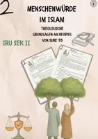 Vorschau - Arbeitsblätter - Menschenwürde im Islam–Grundlage am Beispiel von Sure 95 - Deckblatt