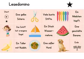Vorschau - Spiele - Lesedominos differenziert für die Freiarbeit 4 Versionen - Seite 3