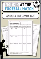 Vorschau - Arbeitsblätter - Writing A Text (Simple Past and Passive) – At The Football Match - Deckblatt